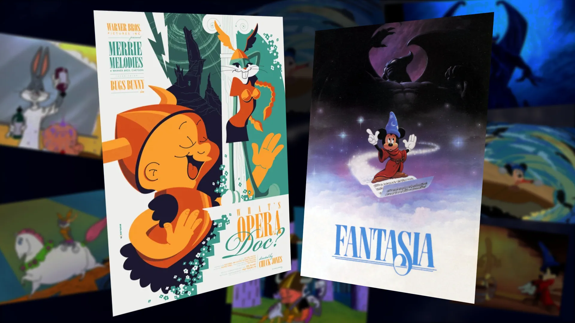 Disney's Fantasia and Warner Bros. 'What's Opera, Doc?' both introduced children to classical music through fantasy.